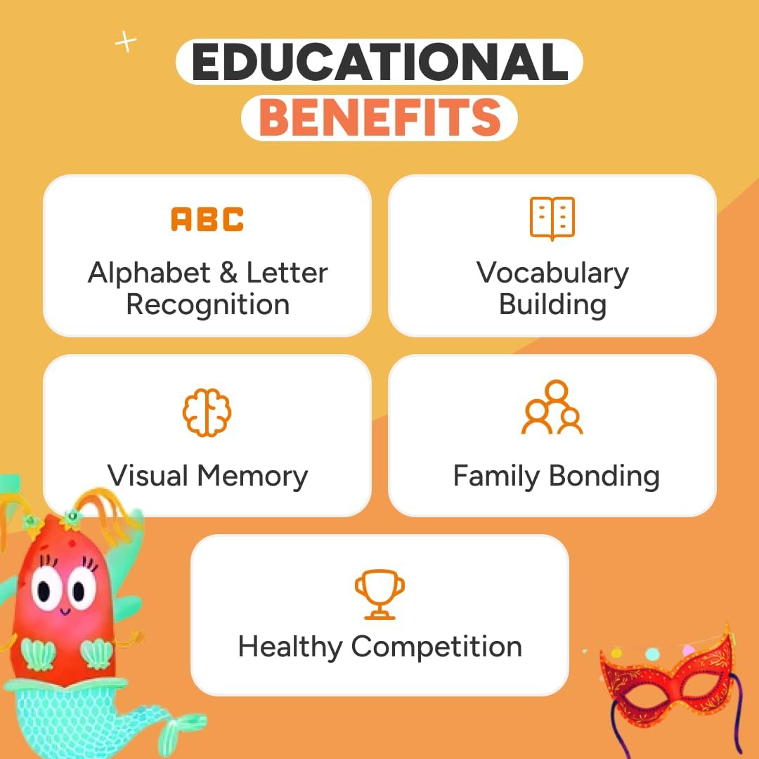 Kidrox Squad Alphabet Flashcards for Kids – 26 Slide-Reveal Cards in English & Spanish | Magic Pull-Tab Bilingual Learning Game for Toddlers & Preschoolers Age 3+