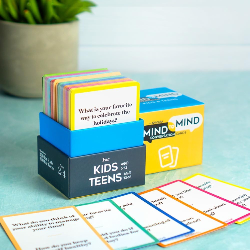 400 Kids and Teens Conversation Cards - Questions for Kids, Family Talk, Conversation Starters for Families