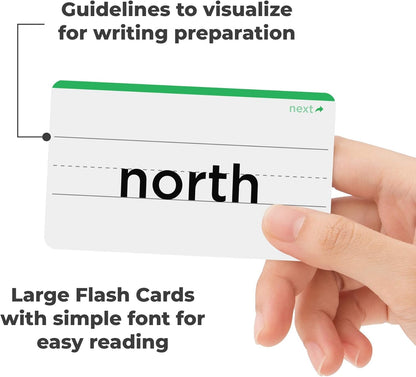 106 Sight Words Flash Cards Pre K for Ages 3-4, Dolch & Fry Sight Word Reading Games, Homeschool Supplies for Preschool with 7 Educational Game Ideas