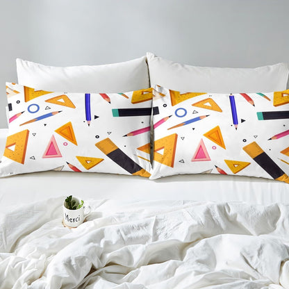 Chemistry Bed Sheets for Kids Teens Girls Boys,Chemical Experiment Fitted Sheet Twin,Science Themed Sheets for Math Lovers,Chemistry Lab Bedding Set,White and Black