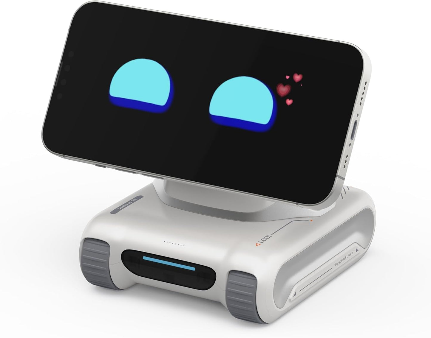 LOOI Robot-Space Black-AI Desktop Companion,ChatGPT&Gemini Voice Interaction,Visual Understanding,Personality&Memory,10W Wireless Charging,Tech&Gadget Gift,Electronic pets,Toy,Geek,Desktop Setup