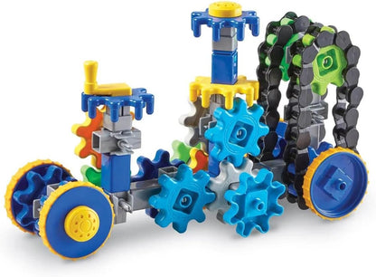Learning Resources Gears! Gears! Gears! Treadmobiles Building Set, STEM Toys, Develops Early Engineering Skills, 108 Pieces, Ages 5+