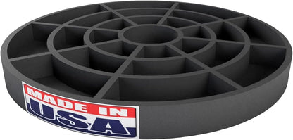 USA Made Pier Pads 10" Deck Blocks (1-Pack) – Heavy-Duty Footings for Stable Post & Beam Support – No Digging Required – 100% Recycled Plastic – Eco-Friendly Design