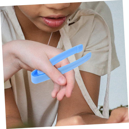 SUPVOX 10-Piece Children Tweezers Set for Fine Motor Skills Development Plastic Sorting Tweezers for Preschool Activities Comfortable to Hold for Crafts and Counting Exercises