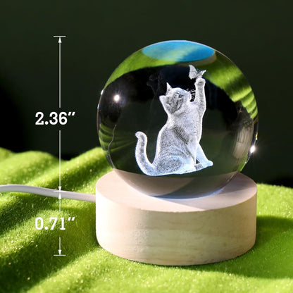 3D Solar System Crystal Ball Space Lover Model Themed Gifts 3D Planets Glass Ball 60mm Decorative Sphere Decor Astronomy Birthday Gift