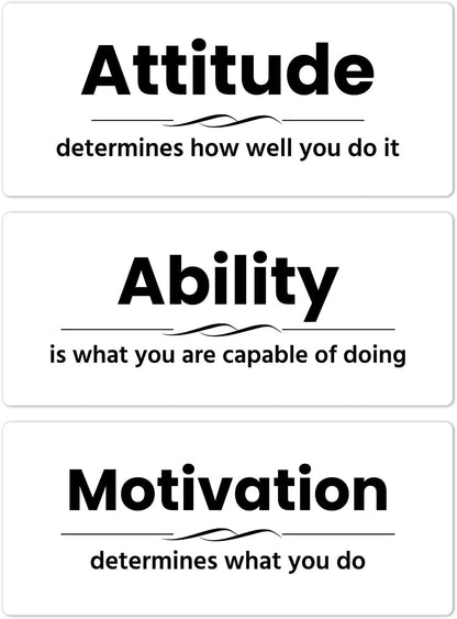 Inspirational Magnets - 3 Pack Ctrl Alt Del Positive Affirmation Magnet Set with Motivational Quotes, Acrylic Strong Encouragements Fridge Magnets for Home, Office, School, Locker Decor (Alt Del Ctrl)
