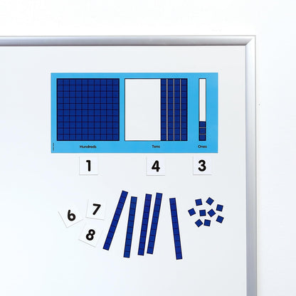 Didax Educational Resources Magnetic Base Ten Place Value Set