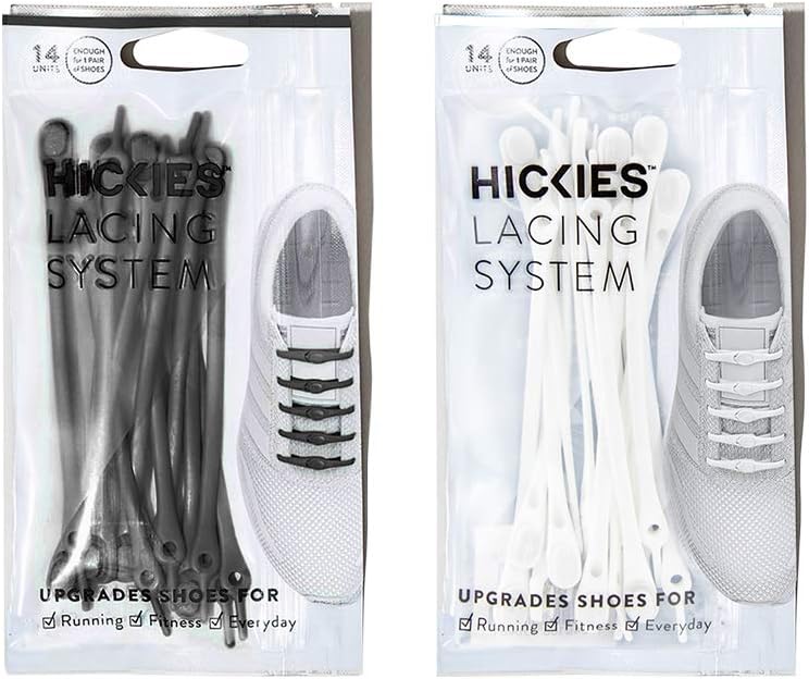 HICKIES No Tie Shoelaces – Elastic, Waterproof, Unisex Shoelaces for Adults, One Size Fits All for Sneakers & Running Shoes