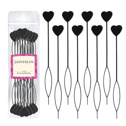 JASVERLIN Hair Beader Tool: Automatic Beads Loader for Braids, Ponytails, and Hair Threading Applicator Set (15 pcs, Black)