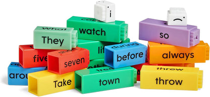 hand2mind Reading Rods Sentence Construction, Sentence Building for Kids, Parts of Speech Linking Cubes, Learn to Read Toys, Reading Tools for Kids, Science of Reading Manipulatives
