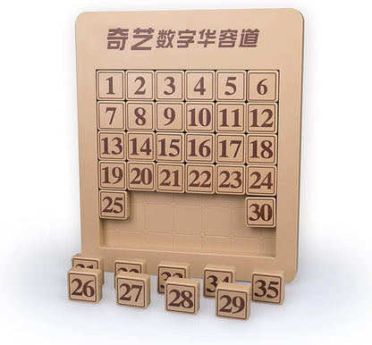LiangCuber QY Toys 48 Klotski Puzzle Magnetic Sliding Number Puzzle ABS 7x7 Klotski Brain Teasers Toy Tangram Jigsaw Intelligence