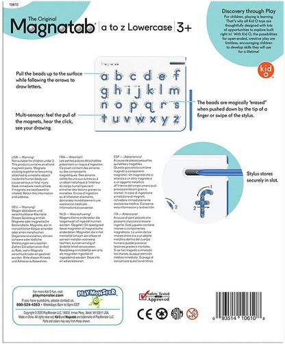 Magnatab A to Z Lowercase Activity for Fun and Learning -- Sensory Activity -- Ages 3+