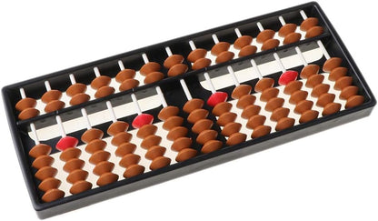 angwang Plastic Abacus,Plastic Abacus Arithmetic Soroban 13 Digits Kids Maths Calculating Tool