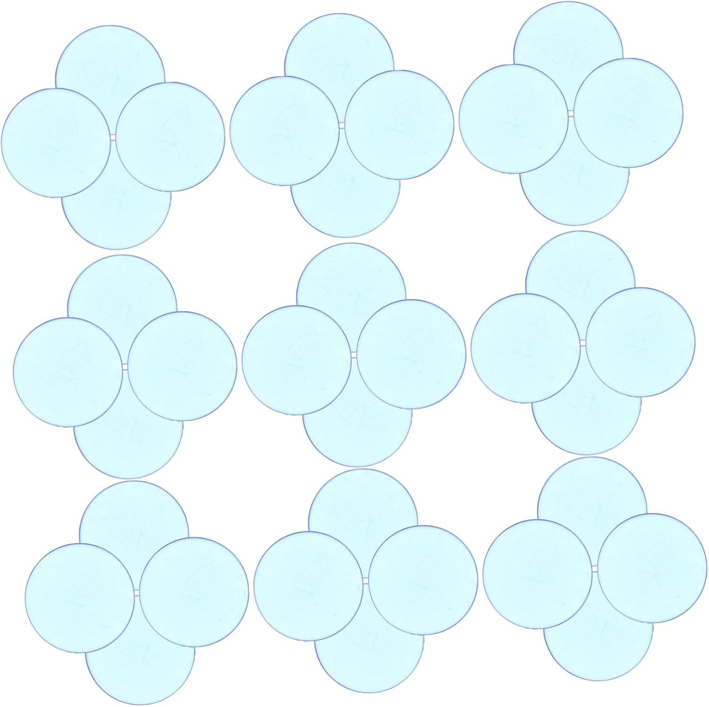 BESPORTBLE Transparent Bingo Chips Math Counting Discs for Game Night Educational Activities and Sorting for