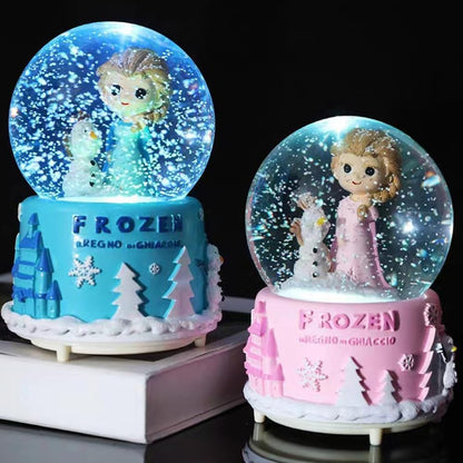 Snow Globe, Princess Snow Globes for Girls, Music Snowglobe with Automatic Snowflakes, Christmas Birthday Princess Gifts for 6 7 8 9 10 11 12+ Year Old Girls Kids