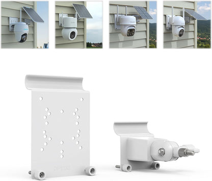 Vinyl Siding Mount for AOSU SolarCam D1 SE/Lite/Max,eufy Solocam S340/E30,Reolink Argus PT 3MP/4MP/5MP/2K/4K/8MP,ANSQUE Security Cameras (GU01/SA01), Cinnado B6 Security Camera Kit (White)