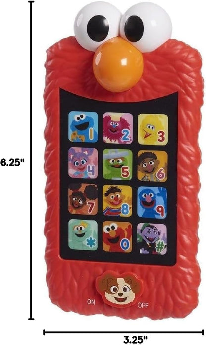 Sesame Street Learn with Elmo Pretend Play Phone, Learning and Education, Easter Basket Fillers, Gifts, Presents, Kids Toys for Ages 2 Up by Just Play, Kids Toys for Ages 2 Up by Just Play