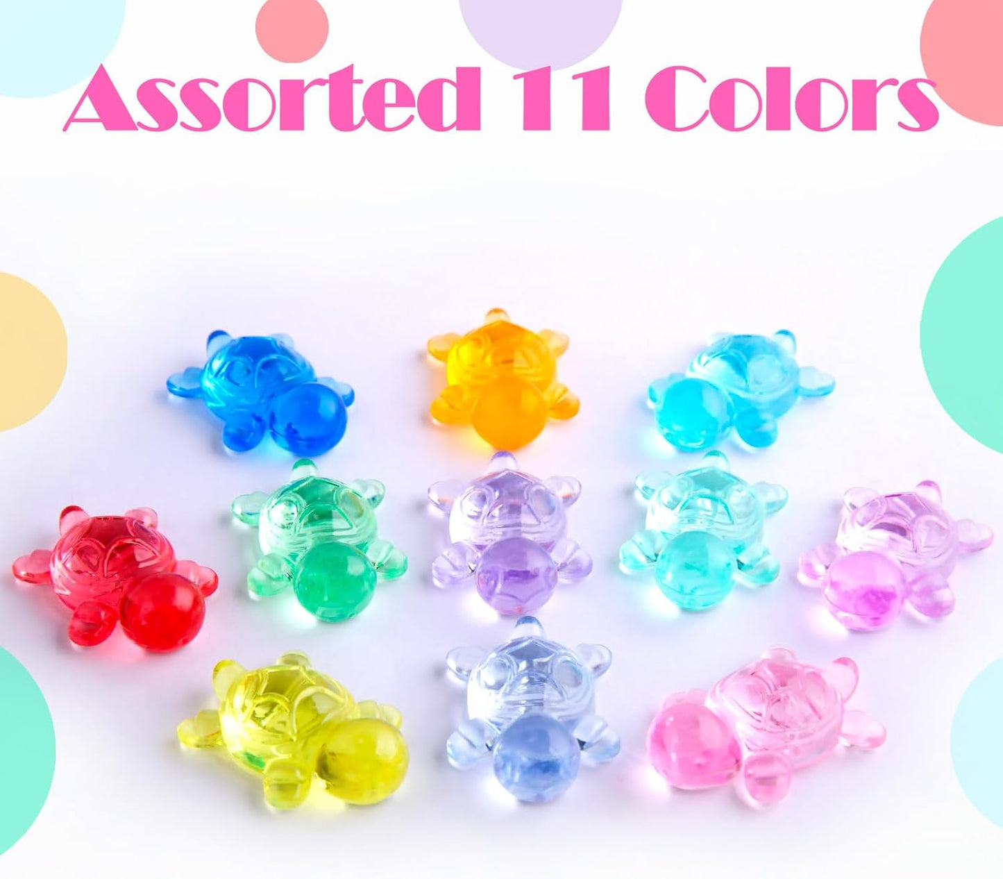 Niceup 360pcs Bear Mini Figurines to Hide, 0.6in Plastic Counting Sorting Bears Translucent Tiny Acrylic Resin Teddy Miniatures for Baby Shower Party Game Vase Fillers Classroom DIY Crafts