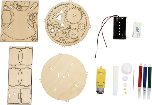 Milisten 1Set Assembling Solar System Model Kit DIY Earth Moon Sun Orbital Model Educational Teaching Aid for Enhance Astronomy Knowledge Spark Interest Space Exploration