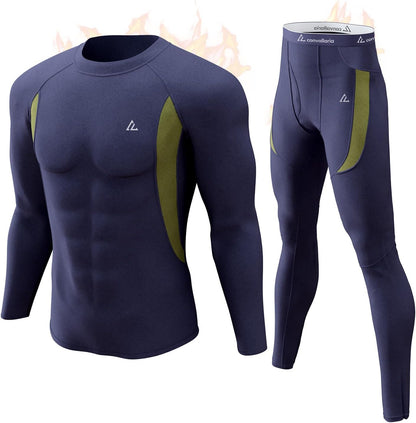 CL convallaria Thermal Underwear Long Johns Set Mens Winter Gift Hunting Gear Sport Base Layer Bottom Top - Colors A