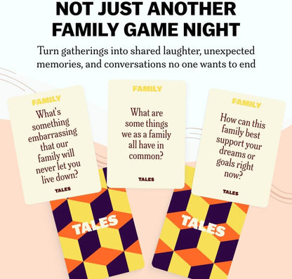 TALES 150 Conversation Cards, Friends Edition, Fun Friend Games for Adults, Teens, Kids, Perfect for Parties, Game Nights, Gifts & Gatherings, Conversations with Friends, Meaningful Connections