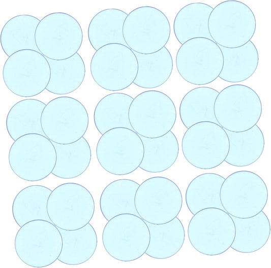 Milisten 100pcs Semi-Transparent Bingo Chips Counting Discs for Poker and Board Games for Math Practice and Classroom Activities Smooth Finish for Enhanced Gaming