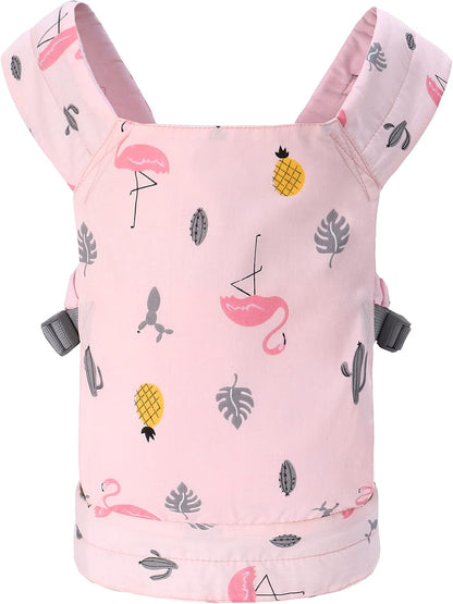 Miracle Baby Doll Carrier for Kids, Front and Back Baby Doll Accessories Backpack Kid Toddlers Play Toy Baby Carriers with Adjustable Straps for Little Girls