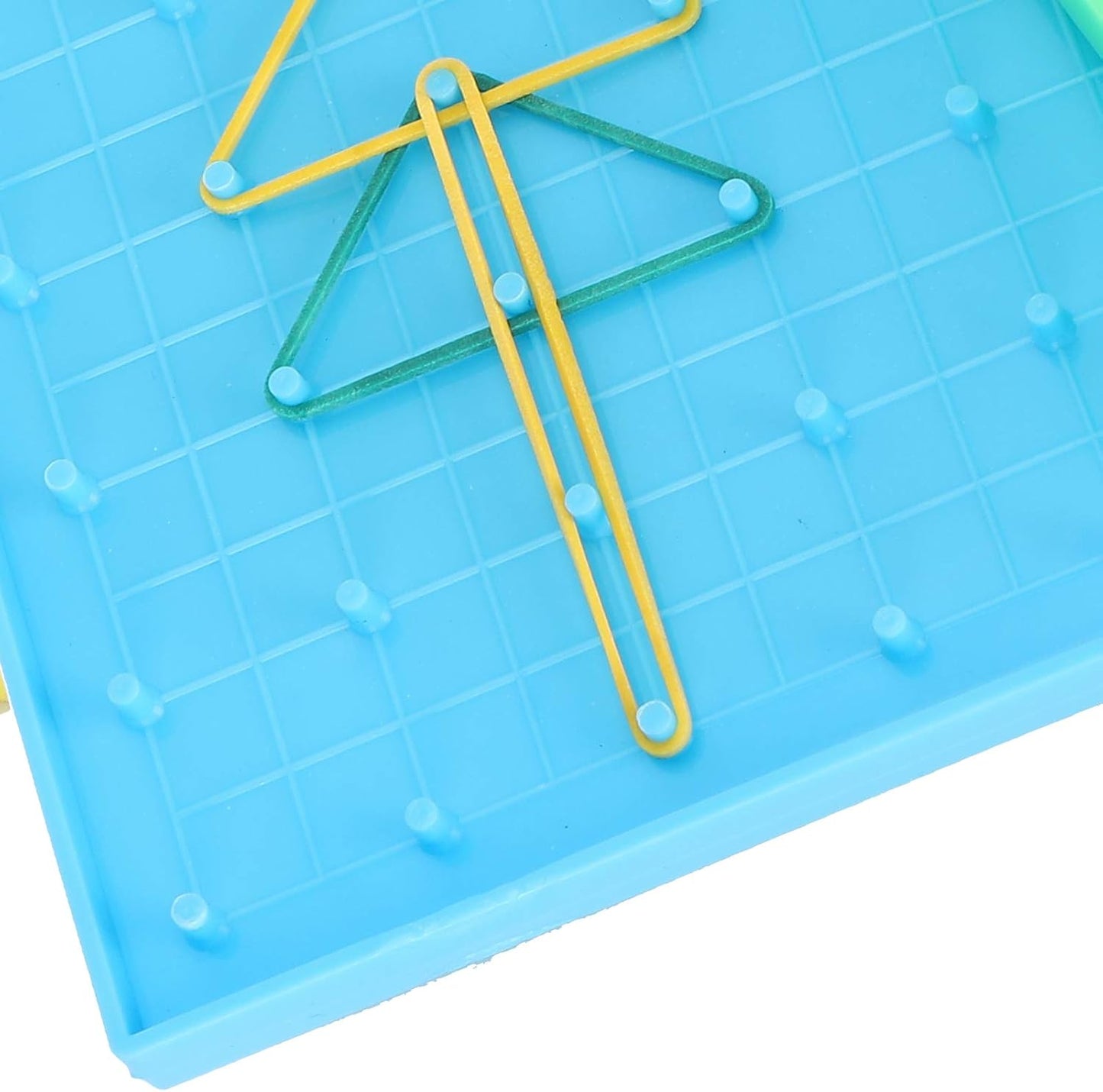 Tnfeeon Geoboard Array Block Double Sided Math Manipulative for Young Learners Enhances Fine Motor Skills Creativity Through Geometric Puzzles Transforms Abstract Concepts Into Tangible