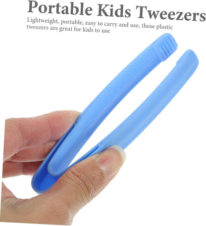 20pcs Plastic Tweezers for Boy Girl Safe and Lightweight Fine Motor Skills Tool for Kindergarten Teaching and Science Experiments Easy to Use and Carry