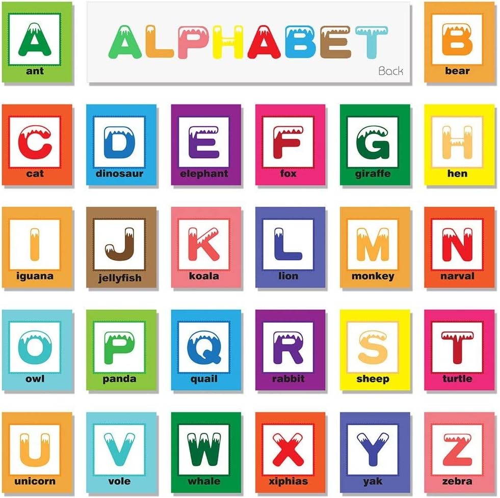 TEYTOY Baby Toy Zoo Series 26pcs Soft Alphabet Cards with Cloth Bag for Over 0 Years