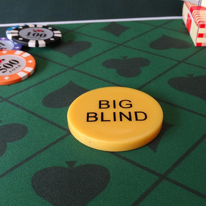 FELTECHELECTR 2Sets Bingo Game Tokens Melamine Poker Gambling Chips with Dealer Button for Bingo and Poker Game Markers for Math Learning and Fun Rewards