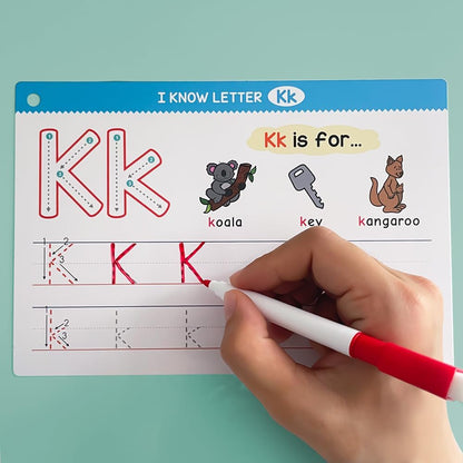 Lachilly 1-100 Double-Side Flashcards - Dry Erase Handwriting Practice Learning Tracing Number Flash Cards - Preschool Pre Kindergarten Educational Resources for Toddlers Age 3-5