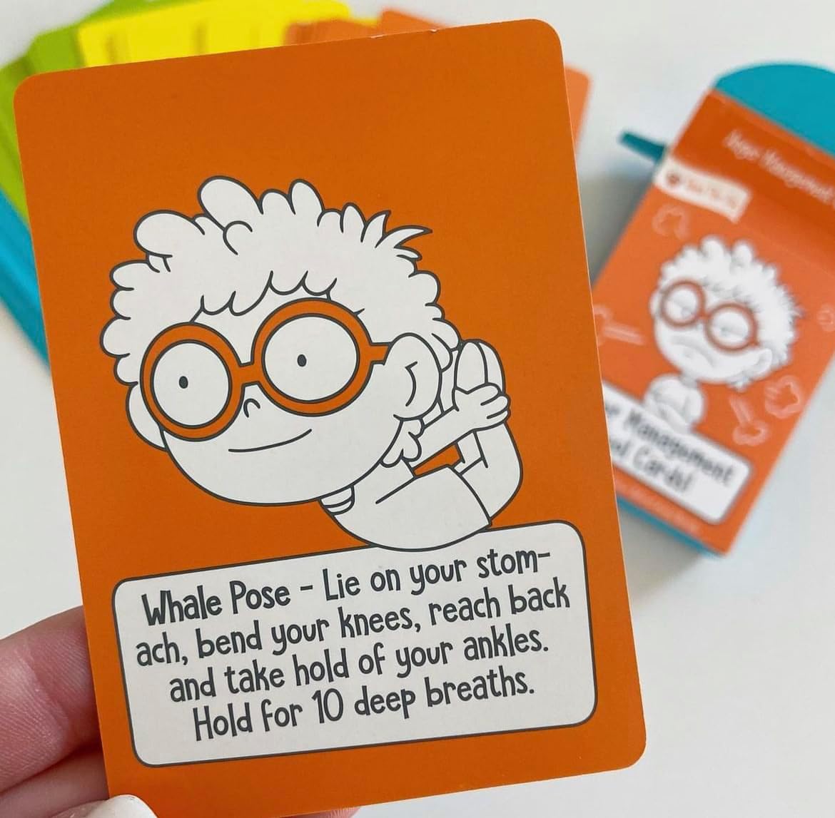 Open The Joy Anger Management Card Game, 50 Prompt Cards, Control Feelings and Increase Emotional Intelligence, Anger Management for Kids Ages 4+