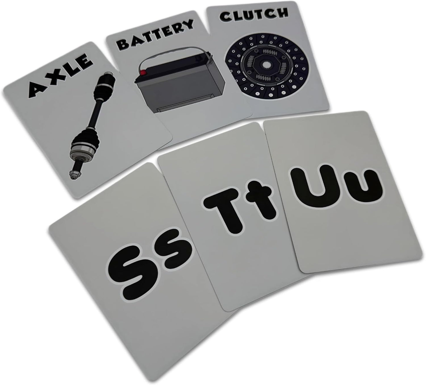 Alphabet Flash Cards for Future Race Car Drivers (ABC Baby, Children, Toddler, 26 Cards)