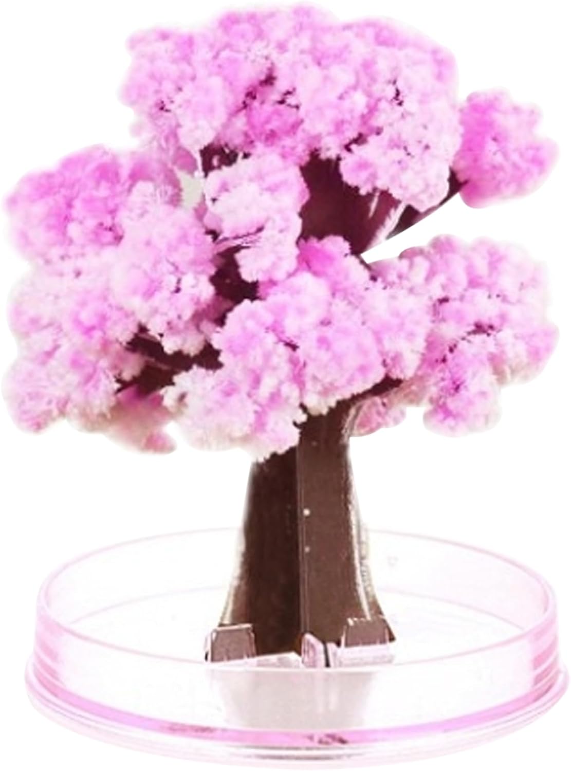 Mini Crystal Growing Kit with Cherry Blossom Tree, Paper Tree Desk Decor for Kids(Style 2)