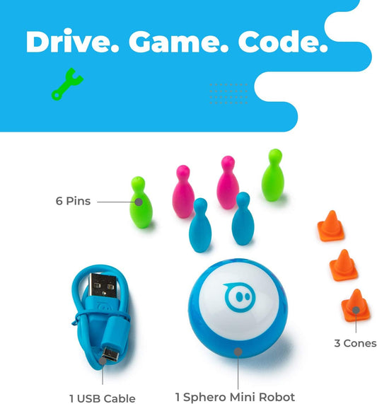 Sphero Mini (Green) - Coding Robot Ball - Educational Coding and Gaming for Kids and Teens - Tabletop-Friendly - Interactive and Fun Learning Experience for Ages 8+