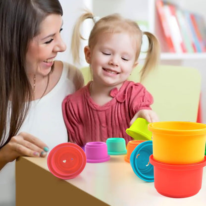 Baby Stacking Nesting Cups Toys, Baby Toys 6 to 12 Months, Montessori Toys for Toddler Gifts 1 Year Old (617-97)