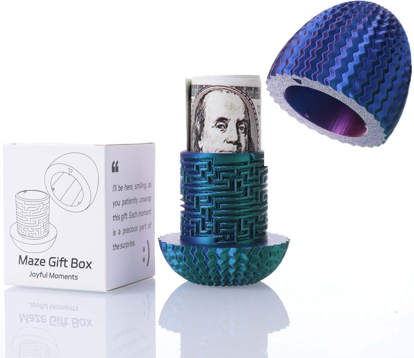 2026 Creative Gift Box: Easter Egg Mystery Puzzle with Hidden Compartment, Reusable Brain Teaser Game for Adults & Kids, Money Gift Ideas for Birthday Christmas Party Celebration