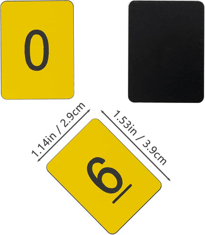 StayMax Rectangle Plastic Numbered Tags Number Disc Number Token (0-25, Blue)