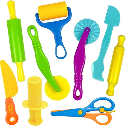 Unleash Creativity with 6 Unique Dino Molds Dough Toys Dough Accessories Set.Ideal as a Gift for Kids Aged 3-4-8 Years