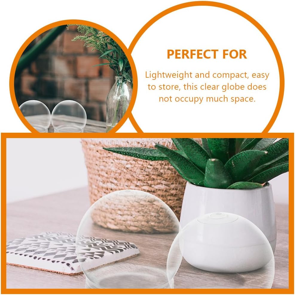 BESTOYARD 15 Pack DIY Clear Plastic Snow Globe Kit with Screw-Off Caps, Refillable Water Globes for Photo Inserts, Classroom Crafts, Teacher, Kids Crafts, Christmas Holiday Decor