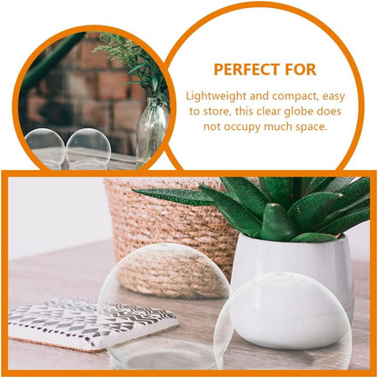 BESTOYARD 15 Pack DIY Clear Plastic Snow Globe Kit with Screw-Off Caps, Refillable Water Globes for Photo Inserts, Classroom Crafts, Teacher, Kids Crafts, Christmas Holiday Decor