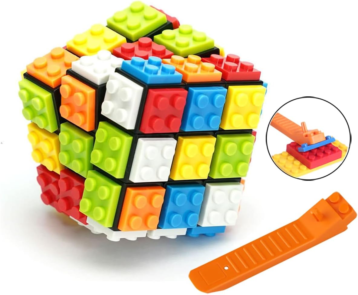 AMAZA 3x3 Speed Cube Stress Relief Toys Black 3x3x3 Magic Cube Puzzles Toy Sturdy and Smooth Cubes Toy Game Puzzle Toys for Kids and Adults
