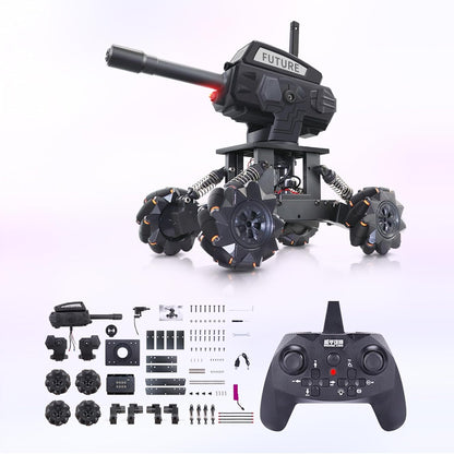 VANLINNY Robot Kits,360° Drifting RC Tank Toy,Science Projects for Ages 13+, STEM Educational Kit for Beginner,10 mph Fast DIY Remote Control Car,Programmable/Rechargeable, for Birthday.