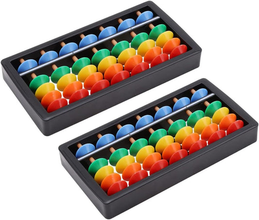 TOYANDONA Colorful Abacus for Kids Educational Math Toy 7-Row Mental Arithmetic Tool Lightweight Portable Counting Aid for Preschool Learning