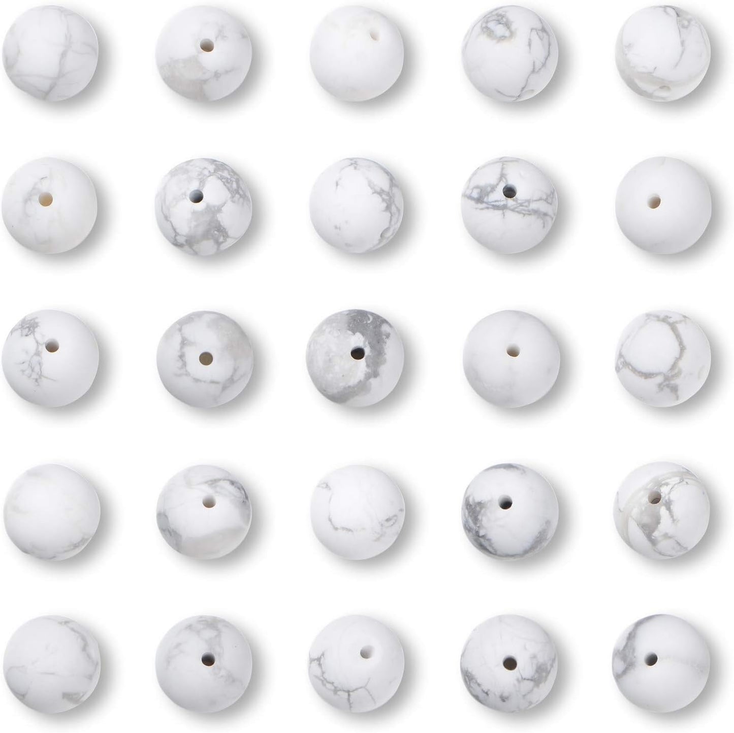 NCB 100pcs Original Natural Stone Beads Gemstone Round Loose Beads 6mm 8mm 10mm (Blue Aventurine, 6mm 100Beads) - Colors B