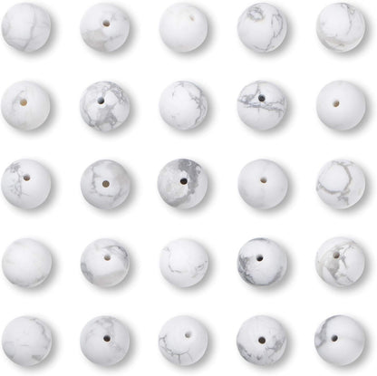 NCB 100pcs Original Natural Stone Beads Gemstone Round Loose Beads 6mm 8mm 10mm (Blue Aventurine, 6mm 100Beads) - Colors B
