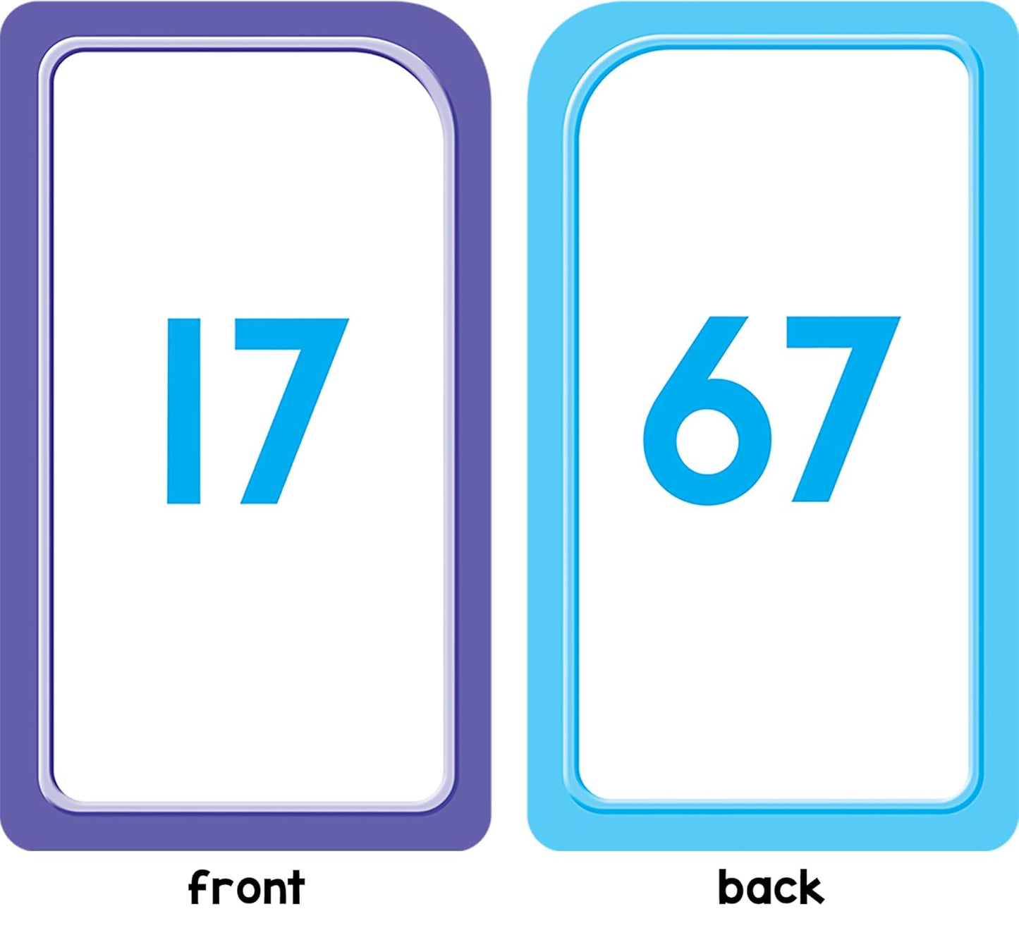 School Zone Get Ready Flash Cards Alphabet & Numbers 1-100 2-Pack: 112 Cards, Preschool & Kindergarten Learning, ABC Letters, Phonics, Counting, Early Math Skills, Ages 3–6