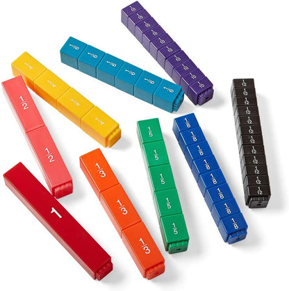 hand2mind Plastic Rainbow Fraction Circles, Circle Manipulatives, Fraction Tools for Kids, Math School Supplies, Montessori Math Materials, Classroom Math Manipulatives 4th Grade (15 Sets of 51)