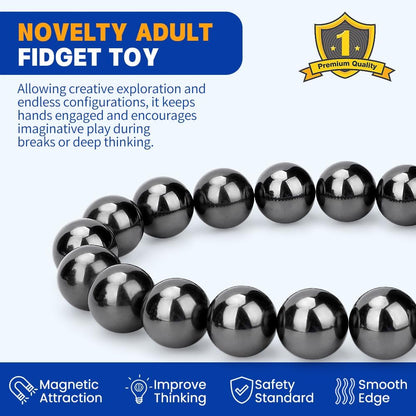 Fidget Magnet Toy for Adults, Magnet Hand Roller, Magnetic Toy for Men, Magnet Slime Ferrite Putty Office Desk Decorations, Gift for Science Kit 21 PCS